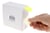 Etiket Rillprint 35mm 500st op rol fluor geel
