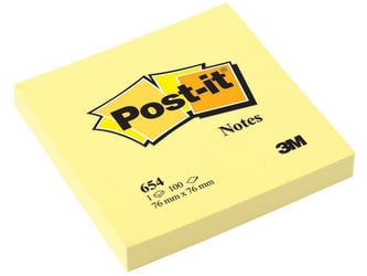 Post-it Notes Canary Yellow 76 x 76 mm (pak 12 stuks)