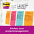 Memoblok 3M Post-it 584 127x203mm Super Sticky lijn assorti kleur