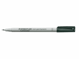Viltstift Staedtler Lumocolor 311 non permanent S zwart