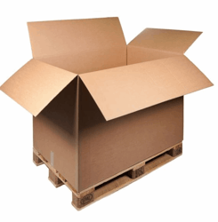 Palletdoos 1180x780x1070mm bruin, BC-golf, F0201 artikel afbeelding