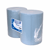 Industrie rol recycled blauw geperforeerd, 2-laags 37 cm x 400 meter. artikel afbeelding