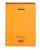 Schrijfblok Rhodia A4 lijn 80 vel 80gr spiraal oranje