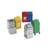 Afvalbak voor kringloopmateriaal inhoud 45 l, b x h x d = 320x710x310 mm, verrijdbaar plaatstaal, geel RAL 1003