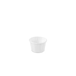 Bakje papier (FSC®) rond wit 1.0oz / 30ml, ø 44 x h27mm