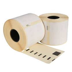 Dymo Compatible Labels 70x54mm 320st/rol Wit. Doos 100 rol.
