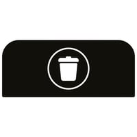 Informatiebord Configure™ voor bakken van 57 liter (Diepte: 367 mm; Kleur: Zwart; Uitvoering: restafval)