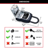 Sleutelkluis Master Lock Select Access middelgroot met beugel