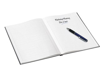 Noitieboek Leitz WOW A4 lijn zwart