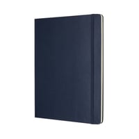 Notitieboek Moleskine XL 190x250mm blanco hard cover sapphire blue