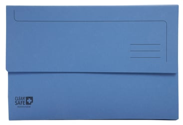 Pocketmap Exacompta Clean'Safe A4 400gr blauw