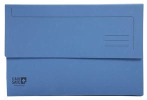 Pocketmap Exacompta Clean'Safe A4 400gr blauw