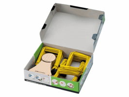 Archiefbinder JalemaClip Pli-fix geel 100 stuks