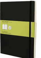 Notitieboek Moleskine XL 190x250mm blanco soft cover zwart