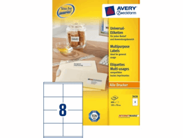 Etiket Avery Zweckform 3426 105x70mm wit 800stuks