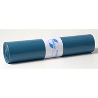 PE-afvalzakken inhoud 120 l, b x h = 800x1000 mm materiaaldikte 40 µm, blauw, VE = 250 stuks