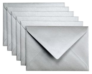 Envelop Papicolor C6 114x162mm Zilver artikel afbeelding