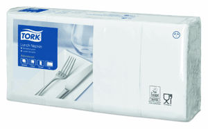 Tork tissue servet 33x33cm 2-laags 1/8-vouw wit 10x200