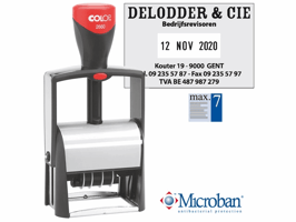 Colop Kantoorstempels met individuele tekst en datum Classic 2660, 58 x 37 mm - Nederlands