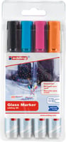 Viltstift Edding 95 glasbord assorti incl zwart