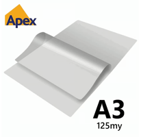 APEX Lamineerhoezen A3 125mic. Doos à 500 vellen