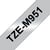 Labeltape Brother P-touch TZe-M951 metallic 24mm zwart op zilver