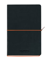 Notitieboek Aurora Tesoro A5 192blz lijn 80gr oranje