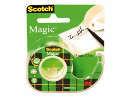 Plakband Scotch Magic 810 12mmx10m onzichtbaar + plakbandhouder