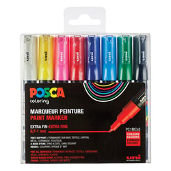 Lakmarker Uni Posca 0,7-1mm assorti/set8