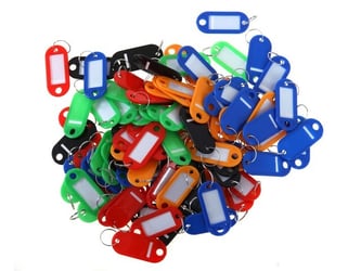 Sleutellabel assorti ring m label/pk100