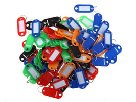 Sleutellabel assorti ring m label/pk100