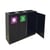Bica 829 Afvalscheidingsunit 65+65+95 ltr