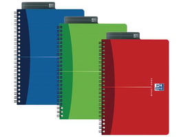 Oxford Office Essentials spiraalblok A4+, gelijnd, 4-gaats (pak 5 x 90 vel)