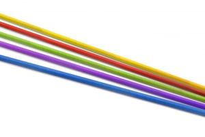 Drinkrietje papier (FSC®) ass., ø 10 mm / 100cm