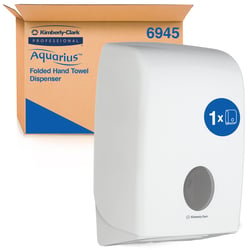 Handdoekdispenser KC Aquarius voor i-vouw wit 6945