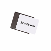 magnetoflex® U-vormig profiel, VE = 30 stuks, h x b = 22x28 mm, zwart