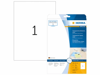 ETIKET HERMA 4375 A4 FOLIE TR 25ST artikel afbeelding