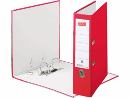 Staples Kunststof ordner Rugbreedte 80 mm, rood