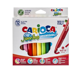 Viltstiften Carioca Jumbo Maxi  set à 12 kleuren artikel afbeelding