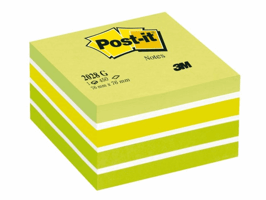 Memoblok 3M Post-it 2028 76x76mm kubus pastel groen
