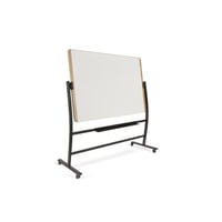 Mobiel whiteboard NATURAL staal, gelakt h x b x d = 1720x1620x640 mm