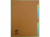 Staples Tabbladen gekleurd karton 11 rings, A4, 10 onbedrukte tabs (set 10 vel) artikel afbeelding