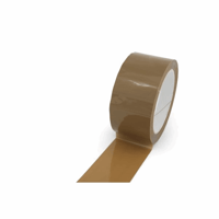 Zelfklevend plakband PP stil - extra sterk bruin, VE = 36 rollen