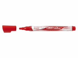 Viltstift Bic Velleda liquid whiteboard rond medium rood