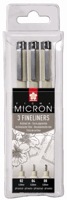 Fineliner Sakura pigma micron blister 3 stuks zwart
