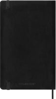 Notitieboek Moleskine large 130x210mm ruit 5x5mm soft cover zwart