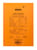 Schrijfblok Rhodia A4 lijn met kantlijn 80 vel 80gr oranje