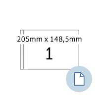 Etiket HERMA 8493 A5 EXPR 1.000 205x148.5mm wit 1000 stuks