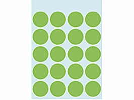 Etiket HERMA 1875 rond 19mm groen 100 stuks