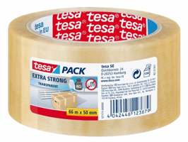 Verpakkingstape tesapack® Extra Strong 66mx50mm transparant